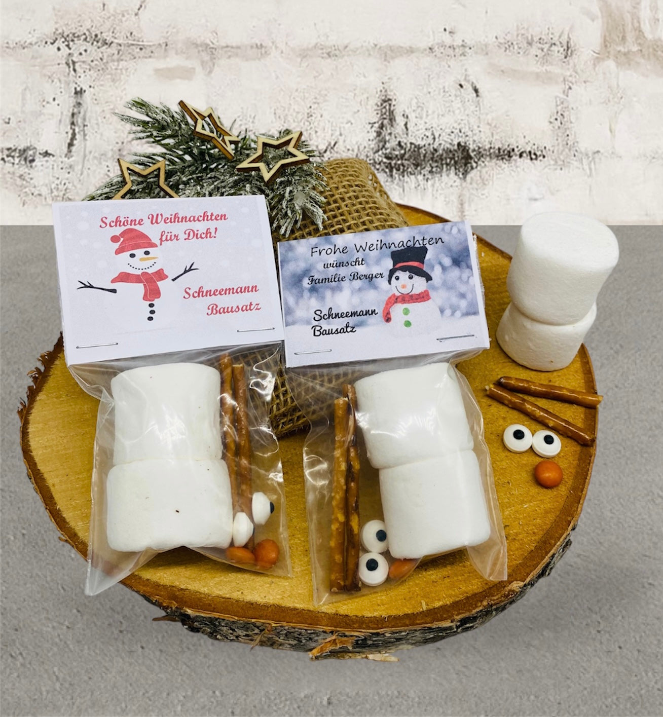 Gastgeschenk Weihnachten/ Schneemann- Bausatz/ Mitgebsel Weihnachten/ Wichtelgeschenk Weihnachten/ Weihnachtsfeier/ kleine Aufmerksamkeit Weihnachten