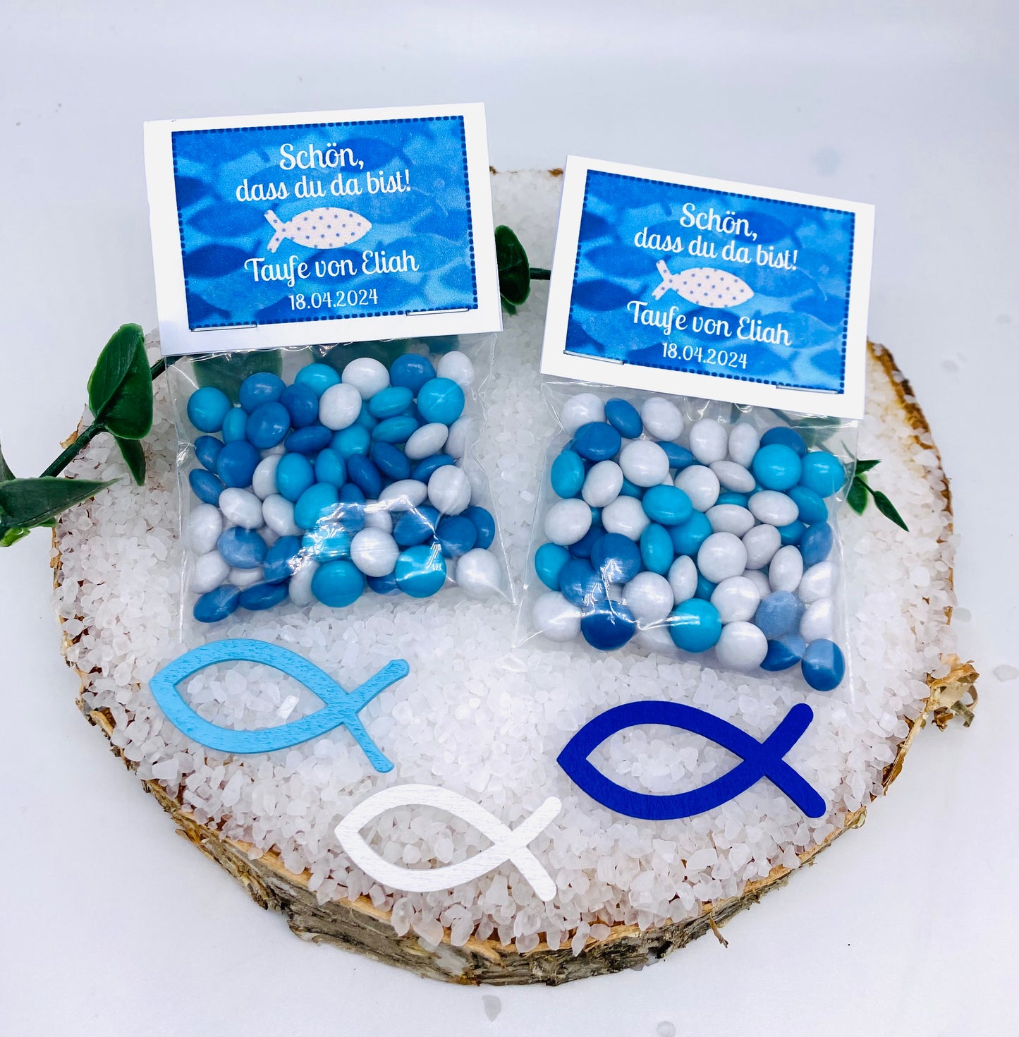 Skønne gæstegaver til dåb, nadver, konfirmation i blåt og hvidt design