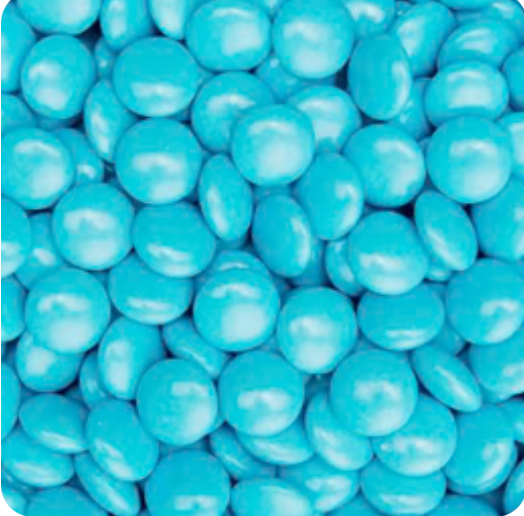 Schokolinsen türkis