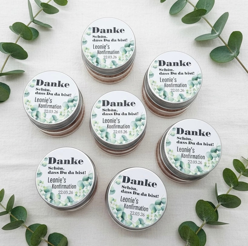 Wunderschöne Gastgeschenke zur Kommunion, Konfirmation, Taufe & Firmung – liebevoll gefüllte Dosen im Regenbogen-Design- Dankeschön Geschenk