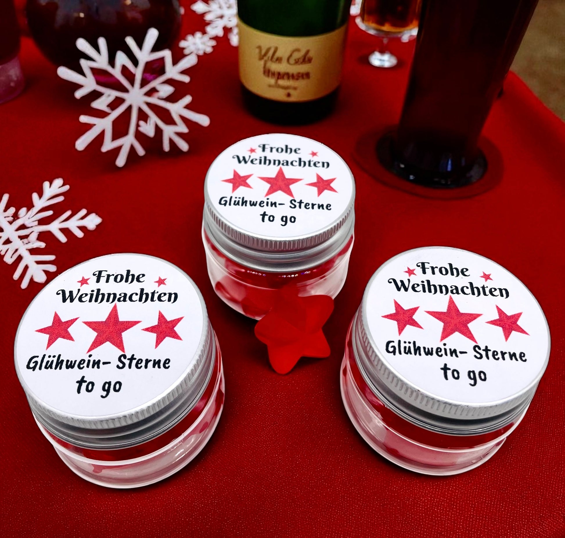 Weihnachtsgeschenk Glühwein to go, Gastgeschenk Weihnachten- Advent Ge – EchteDekoliebe OHG Besondere Kleinigkeiten mit Erinnerungscharakter