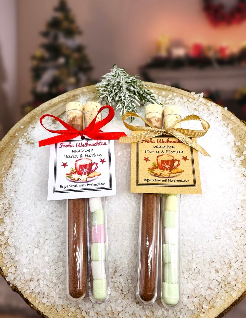 Heiße Schokolade Weihnachten- Gastgeschenk Weihnachten- Weihnachtsgesc – EchteDekoliebe OHG Besondere Kleinigkeiten mit Erinnerungscharakter